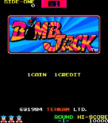 Bomb Jack (set 2) screen shot title